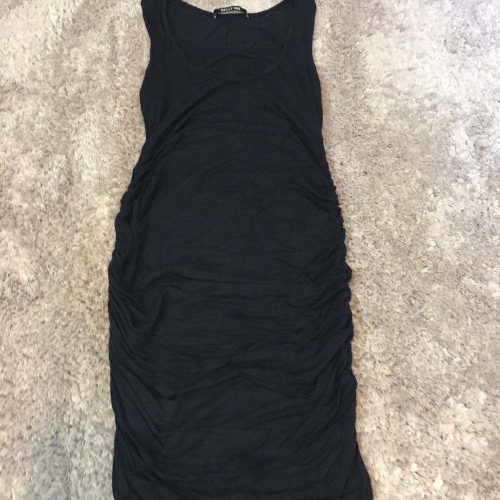 Navy blue maternity dress